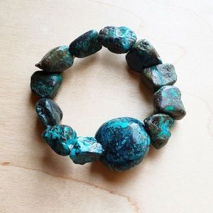 Chunky Natural Turquoise Bracelet